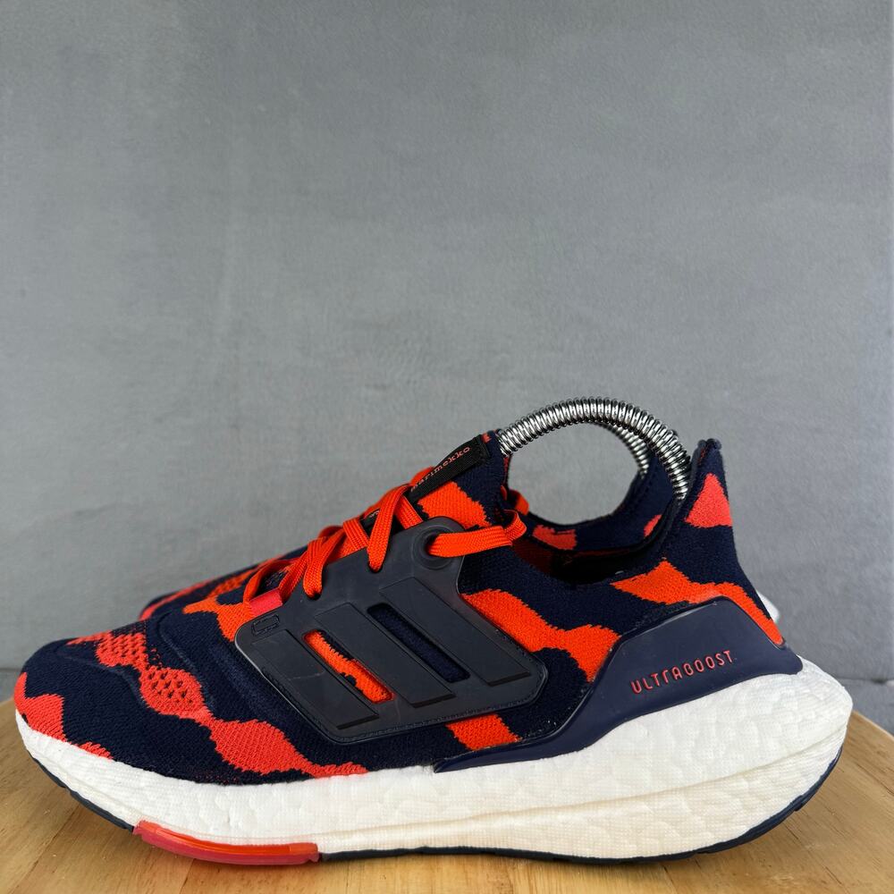 Adidas UltraBoost 22 Marimekko Sneakers Lush Red/Navy Shoes Women’s Size 7.5 US